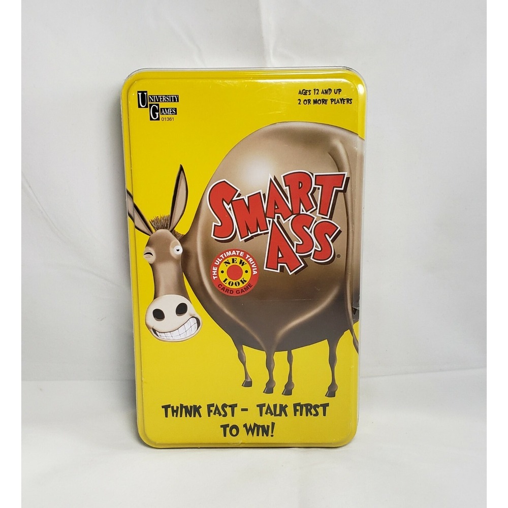 Smart A** The Ultimate Trivia Card Game Ages 12+ NEW University Games 2+ Players
